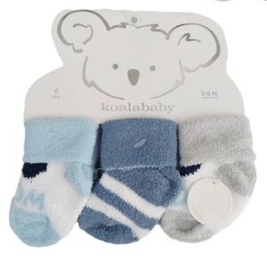 Koala Baby Blue and Gray Baby Socks Set